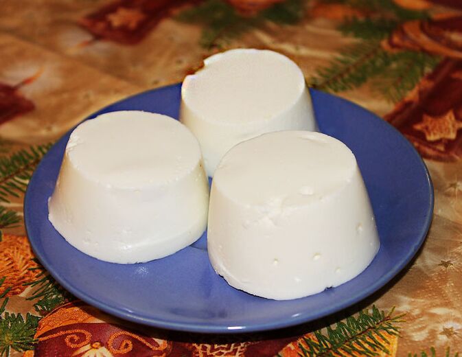 Curd Jelly ass e leckeren Dessert um Dukan Diätmenü