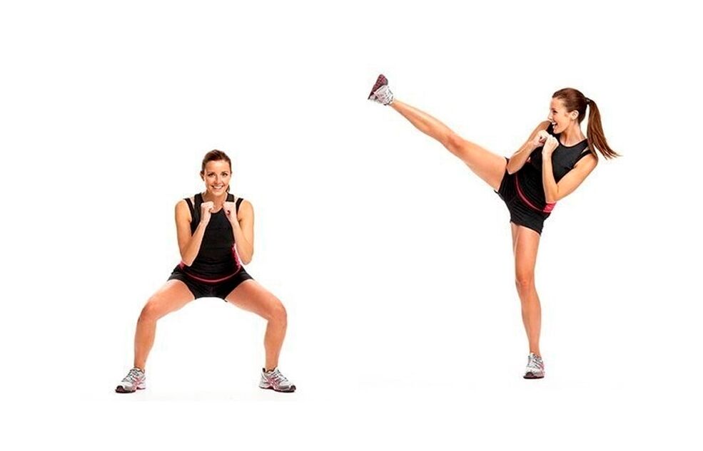 Swing Squats fir schlank Been